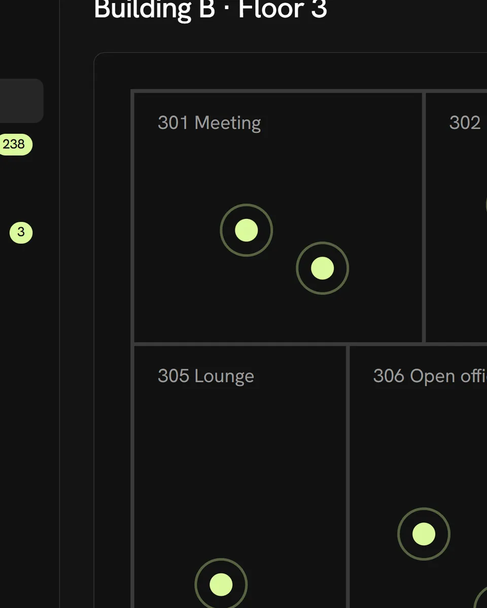 Device Location Management: interface illustration