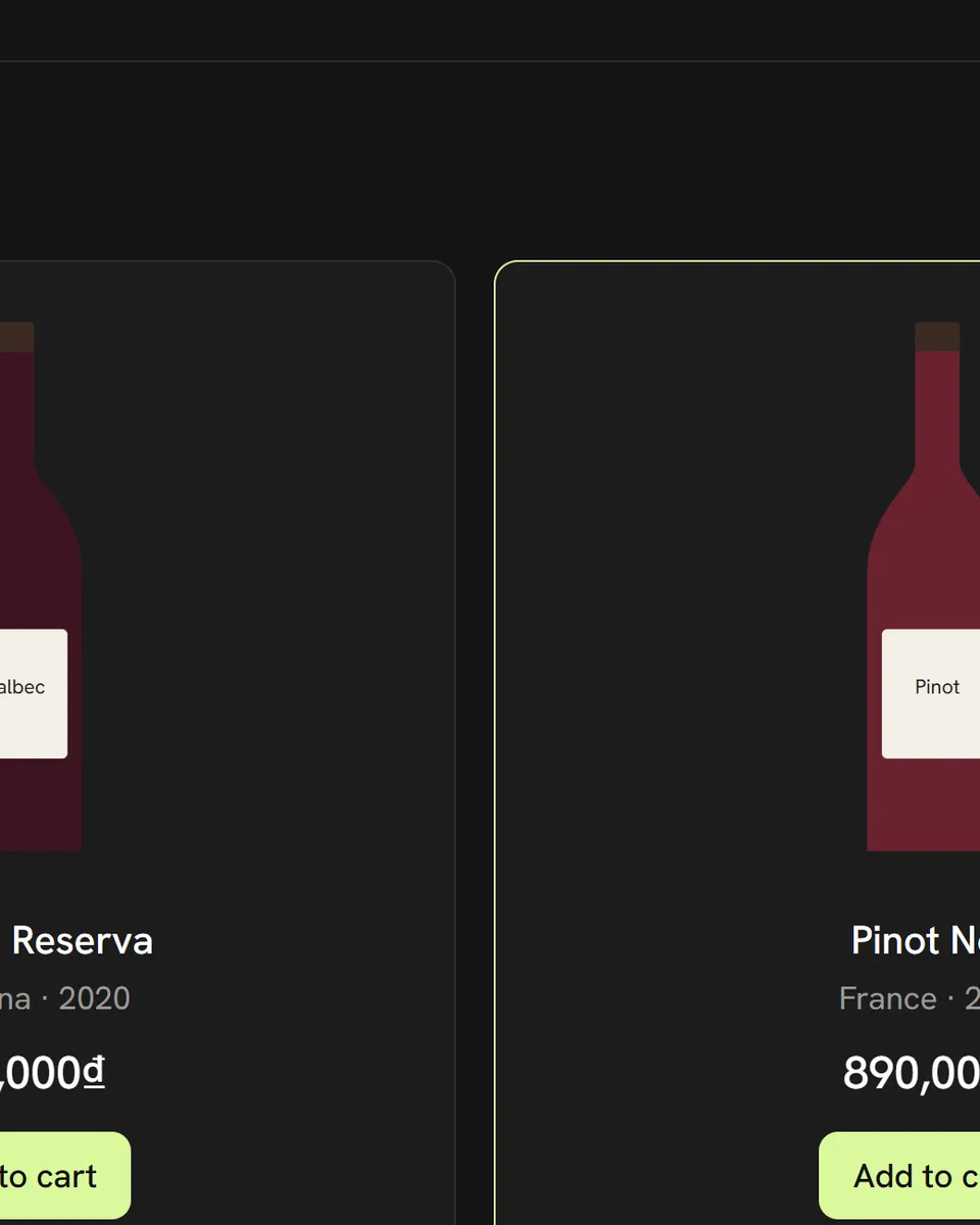 Vietnam Wine Business: interface illustration
